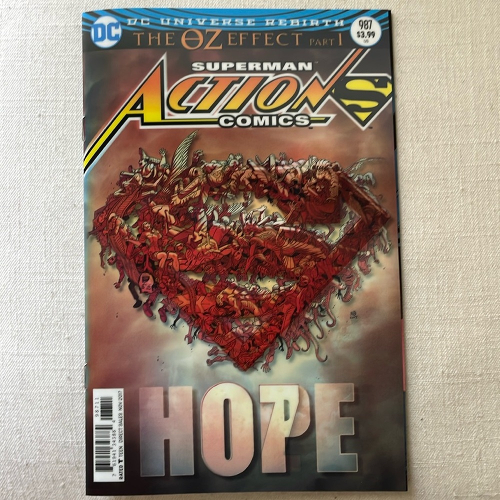 Superman Action Comics the Oz Effect parts 1, 2 & 3 lenticular covers 2017